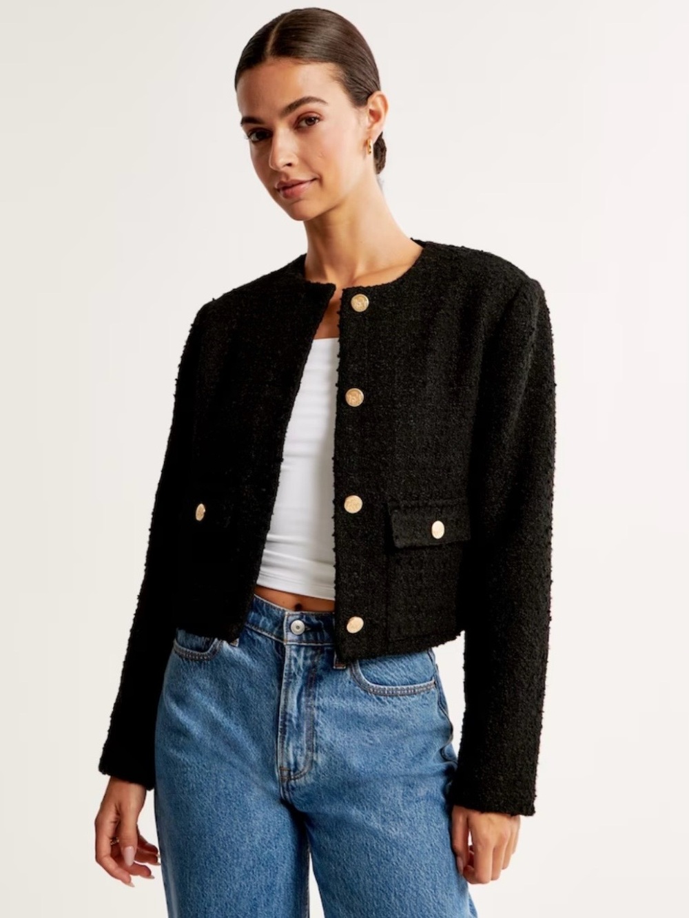 Abercrombie & Fitch Boucle Jacket XXS